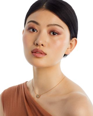 18K Yellow Gold Daisy Diamond Flower Pendant Necklace, 16-18" - Exclusive