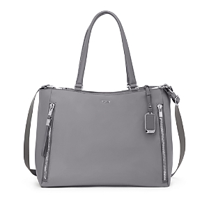 Shop Tumi Voyageur Valetta Large Tote Bag In Fog