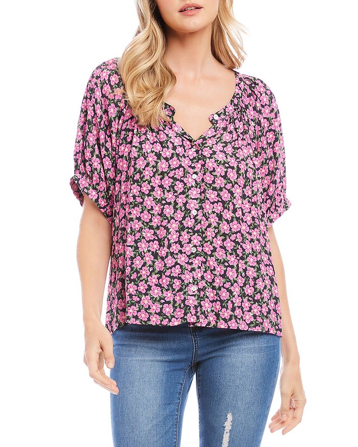 Karina Blouse, Serene Ditsy Floral, Rice