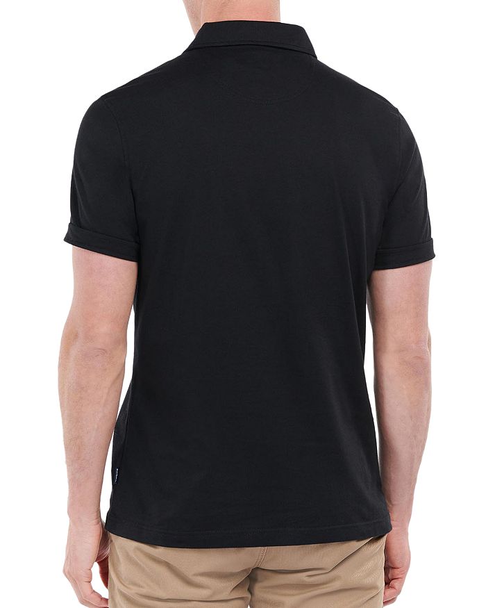 Shop Barbour Corpatch Polo Shirt In Black