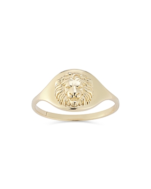 Bloomingdale's 14K Yellow Gold Lion Ring - 100% Exclusive