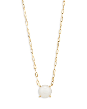 Bloomingdale's Cultured 14K Yellow Gold Freshwater Pearl Button Paperclip Necklace, 17 - 100% Exclusive