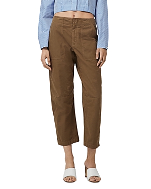 Rag & Bone Leyton Workwear Ankle Pants In Olive Green
