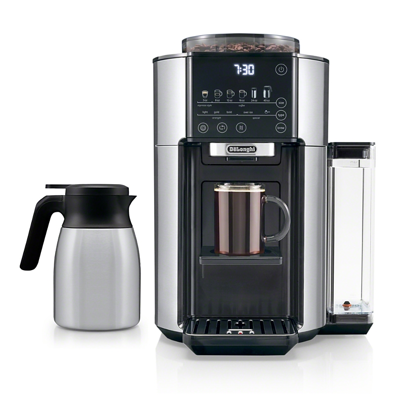 Delonghi Truebrew Automatic Coffee Maker With Bean Extract Technology In Stainless