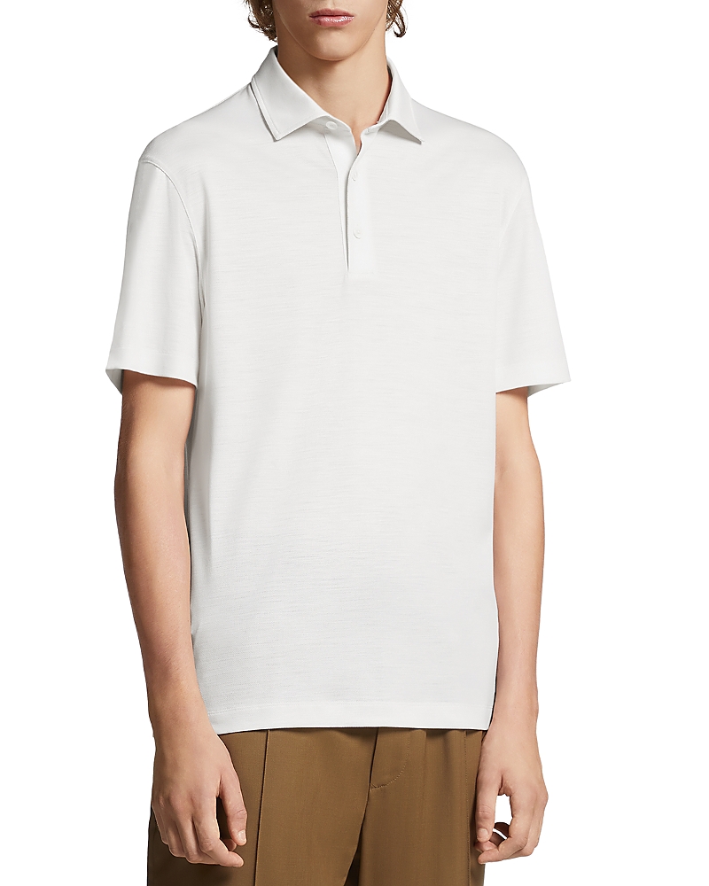 Zegna Pole In White