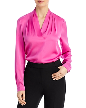 Kobi Halperin Nellie Silk-blend Pleated Blouse - 100% Exclusive In Pink Tulip