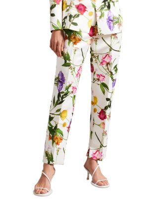BAKER by TED BAKER Colorful Floral Print Skinny Pants- Size 10