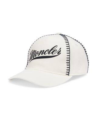 Moncler Whipstitch Baseball Cap In Natural