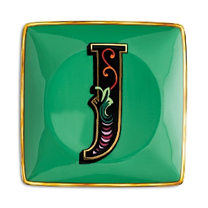 Shop Versace Holiday Alphabet Canape Dish In J