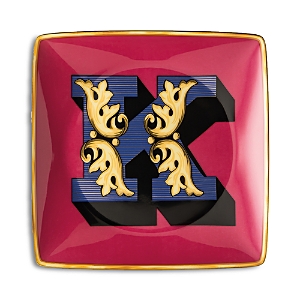 Shop Versace Holiday Alphabet Canape Dish In K