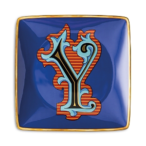 Versace Holiday Alphabet Canape Dish In Y