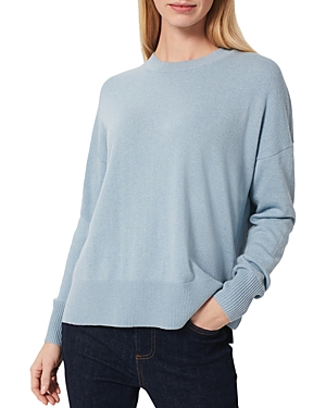 Shop Hobbs London Lydia Button Sweater In Dusky Blue