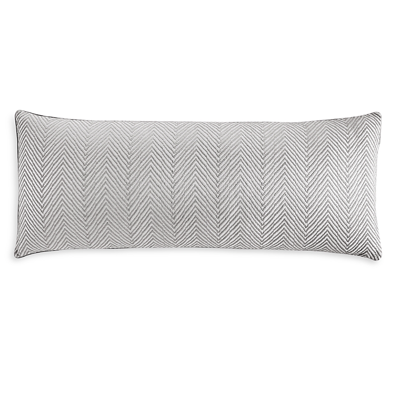 Hudson Park Collection Palermo Decorative Pillow, 14 X 36 - Exclusive In Silver