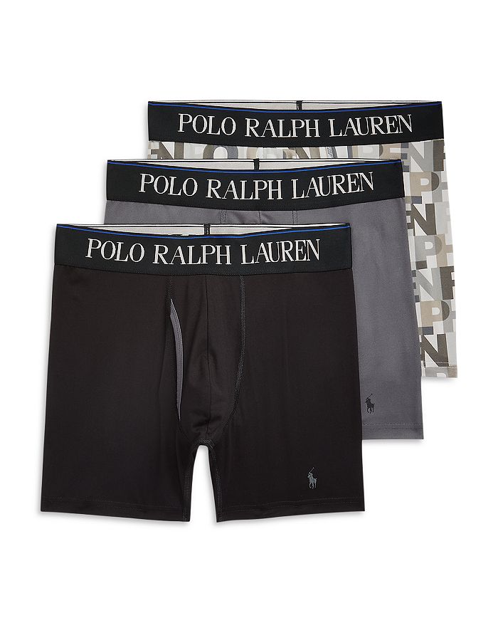Polo Ralph Lauren Four Way Stretch Cooling Boxer Briefs, Pack of 3