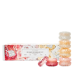 Voluspa Roses Macaron Candle Gift Box, Set Of 5 In Multi
