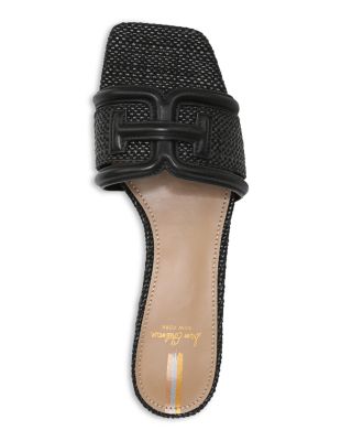 Women's Waylon Square Toe Logo Block Heel Sandals
