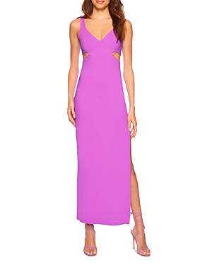 Susana Monaco Sleeveless Cutout Maxi Dress In Snapdragon