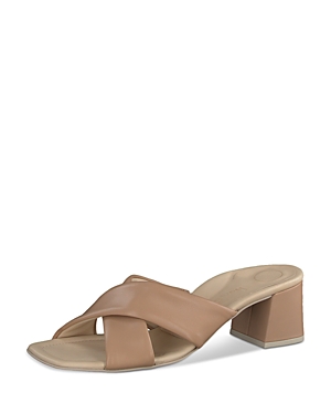 Paul Green Women's Lauren Block Heeled Sandals In Desert Light Nappa