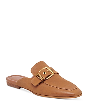 Dolce Vita Women's Santel Buckled Loafer Mules In Brown Leather