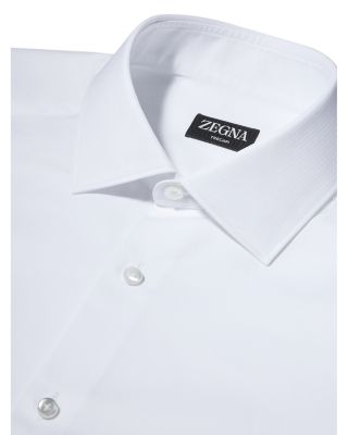 Micro Striped Trecapi Tailored Fit Long Sleeve Shirt Brand Name