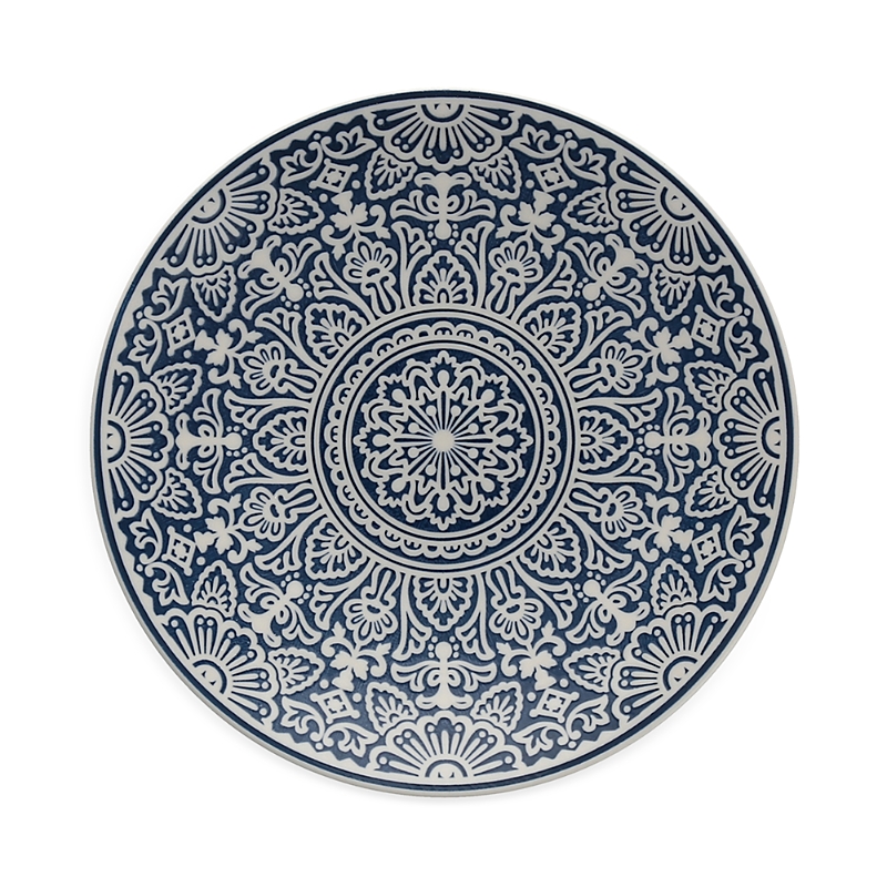 Fortessa Havana Set Of 4 Coupe Salad Plates In Blue