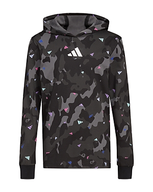 Adidas Boys' Camo Printed Hooded Top - Big Kid