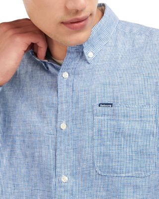 Linton Long Sleeve Micro Check Pattern Shirt