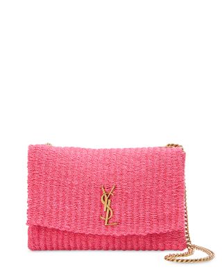SAINT LAURENT - Kate Medium Shoulder Bag in Raffia