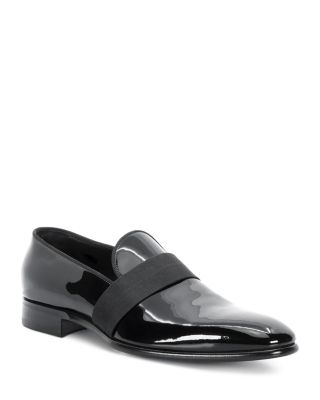Santoni - Men's Isomer-V3-01 Patent Slip On Formal Loafers