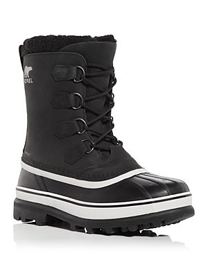 Men's Caribou Waterproof Nubuck Leather Cold-Weather Boots