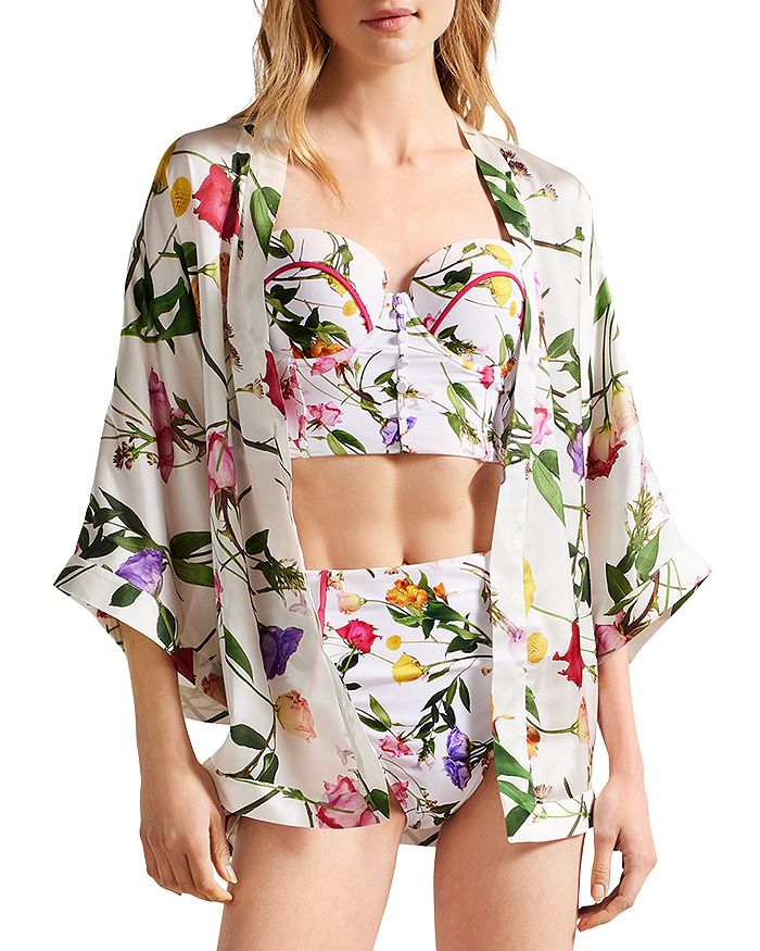 Ted Baker - Paulaah Floral Print Kimono Swim Cover-Up