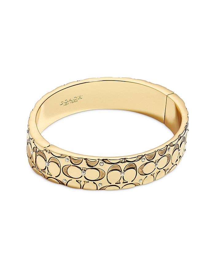 COACH Quilted Logo Bangle Bracelet Bloomingdale s
