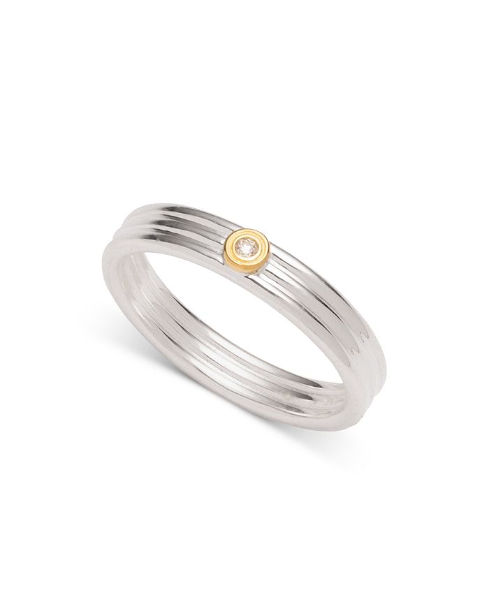 Ralph Lauren Two Tone Diamond Accent Bezel Ring Bloomingdale s