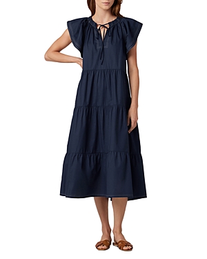 Joe's Jeans The Portia Flutter Sleeve Tiered Midi Dress Joe's Jeans The Portia Flutter Sleeve Tiered Midi Dress