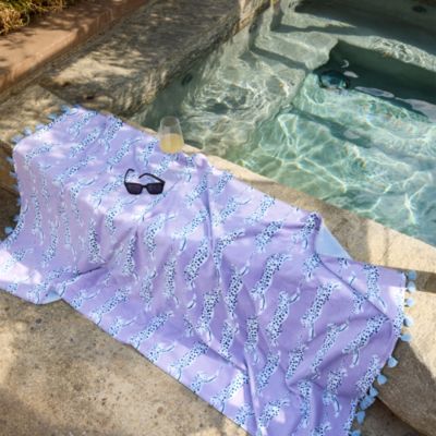 Leaping Leopard Beach Towel