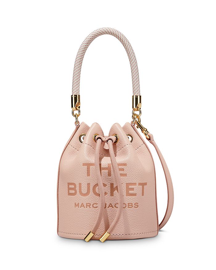 Marc Jacobs The Leather Bucket Bag In Rose/gold