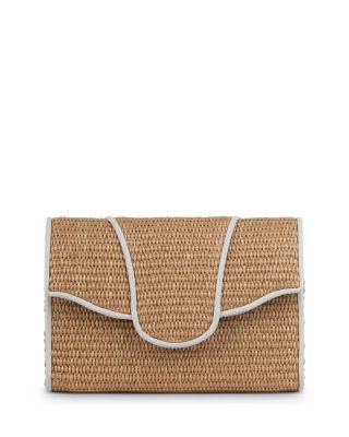 Liselle Kiss Allie Raffia Clutch