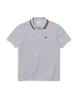 Lacoste Boys' Pique Tipped Polo - Big Kid