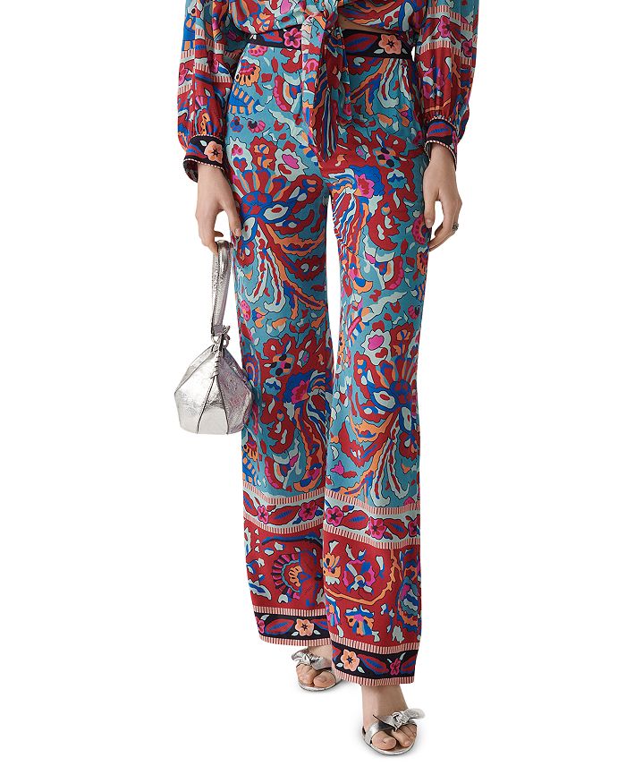 ba&sh Milou Floral Border Print Pants | Bloomingdale's