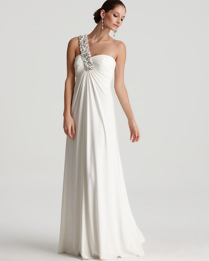 Mignon Gown - Embellished One Shoulder | Bloomingdale's