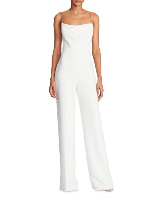 HALSTON - Brea Scoop Neck Sleeveless Jumpsuit