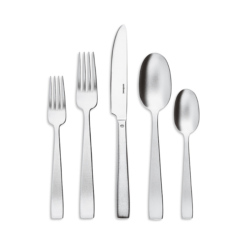 Sambonet Diamond 5 Piece Stainless Steel Place Setting In Silver