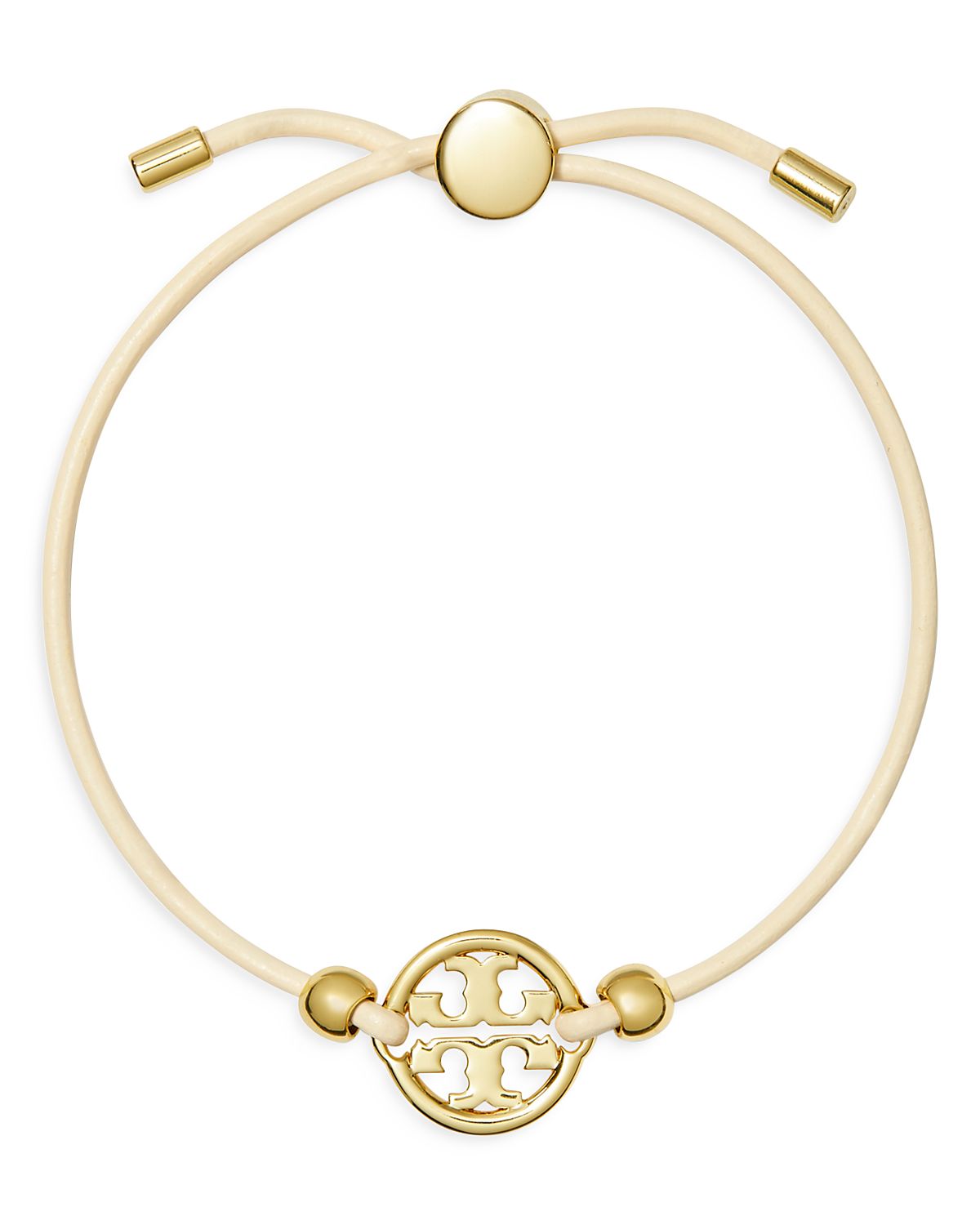 Tory Burch Miller Logo Charm Color Cord Slider Bracelet