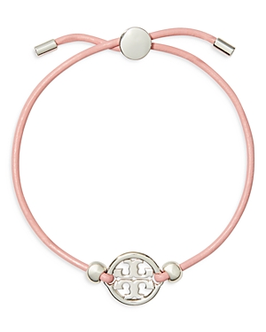 Tory Burch Miller Logo Slider Bracelet In Pink
