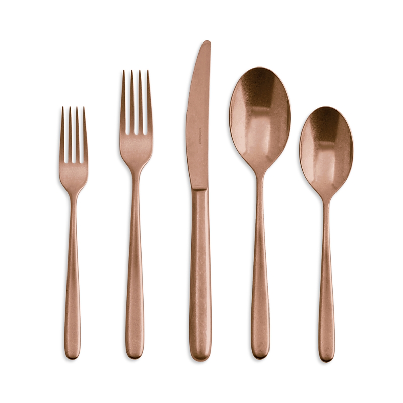 Sambonet Hannah Vintage Copper 5 Piece Place Setting In Copper