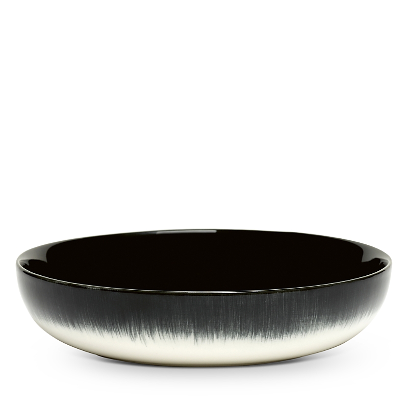 Serax De High Plate Var B In White/black