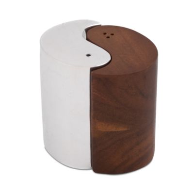 Nambe Yin-Yang Salt & Pepper Shakers