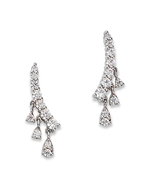 Bloomingdale's Diamond Dangle Ear Climbers In 14k White Yellow Gold, 0.50 Ct. T.w. - 100% Exclusive