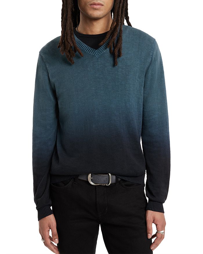 John Varvatos Kane Organic Cotton Slub Dip Dye Sweater Bloomingdale's