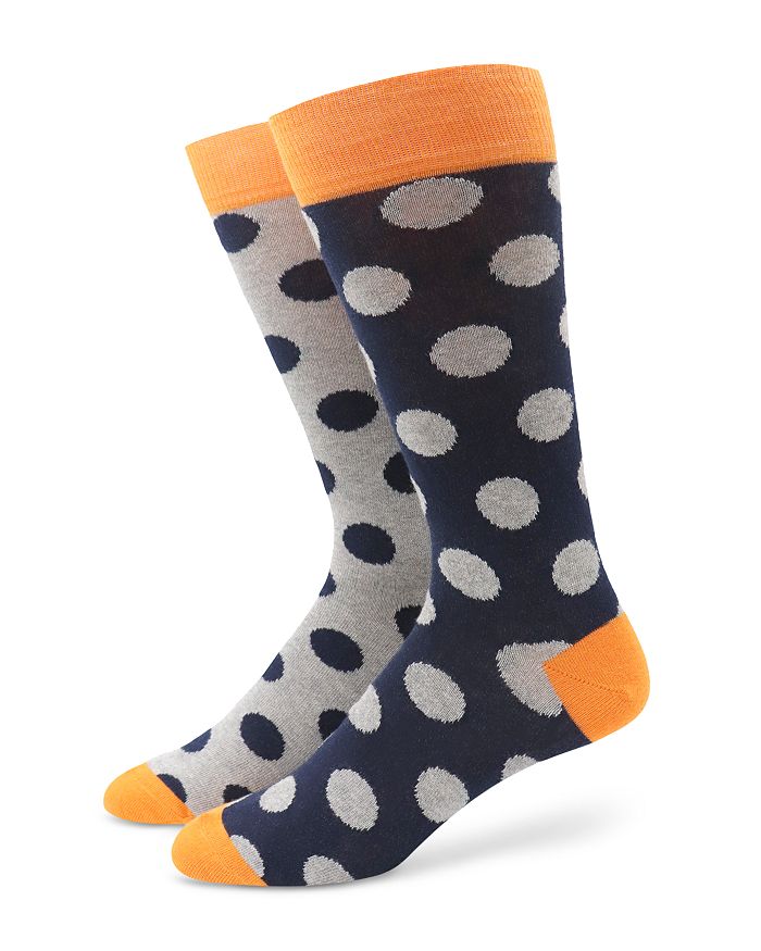 The Men's Store at Bloomingdale's Dot Mix Up Crew Socks - 100% ...